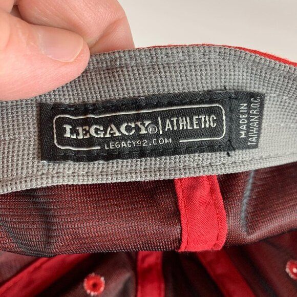 Nebraska Cornhuskers NCAA Red Legacy Athletic Relaxed Fit Strapback Hat - Picture 5 of 5